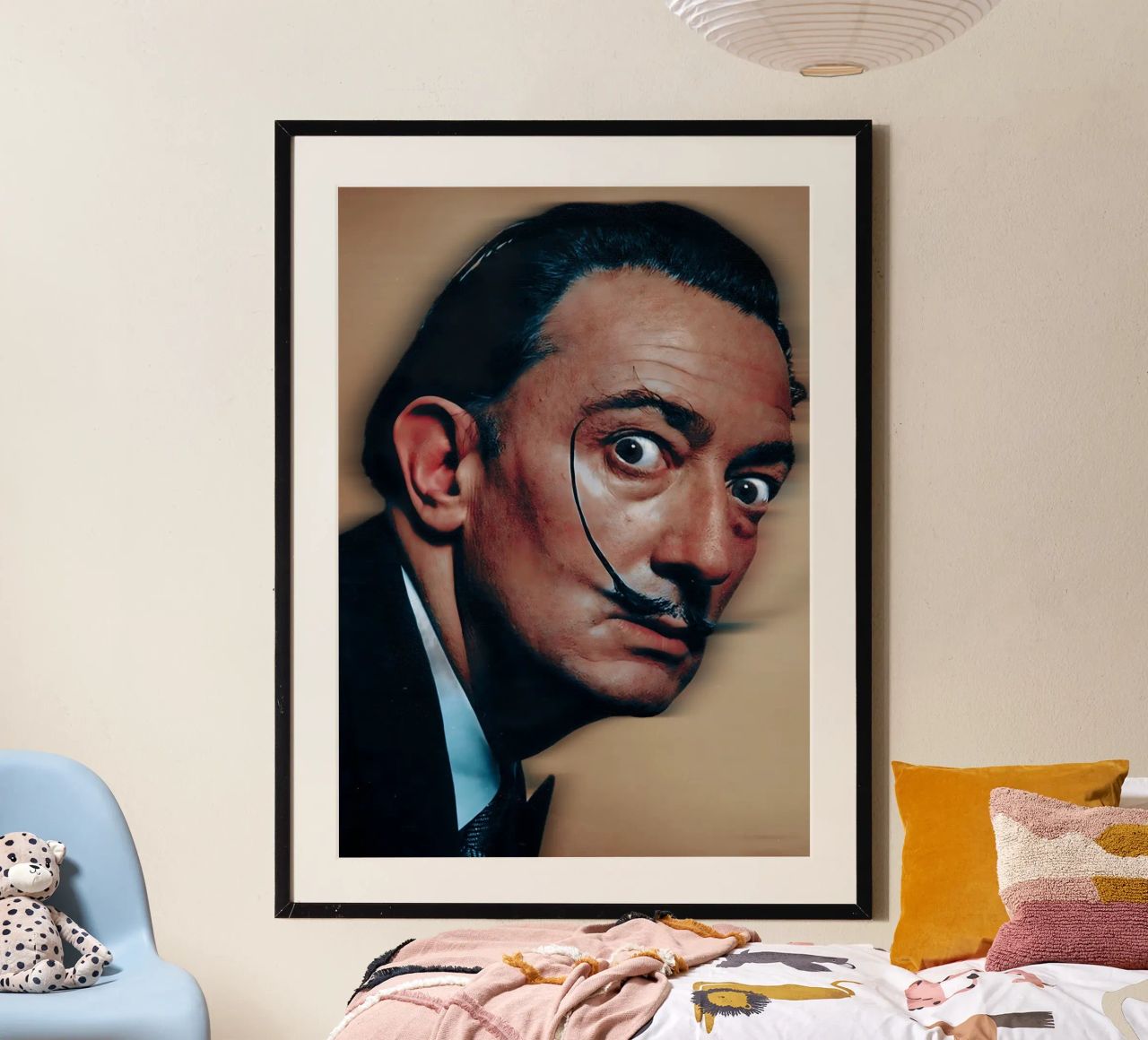 Salvador Dali poster de Low poly art