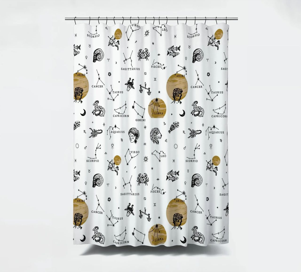 Zodiac Pattern No 02 cortina de baño de treechild