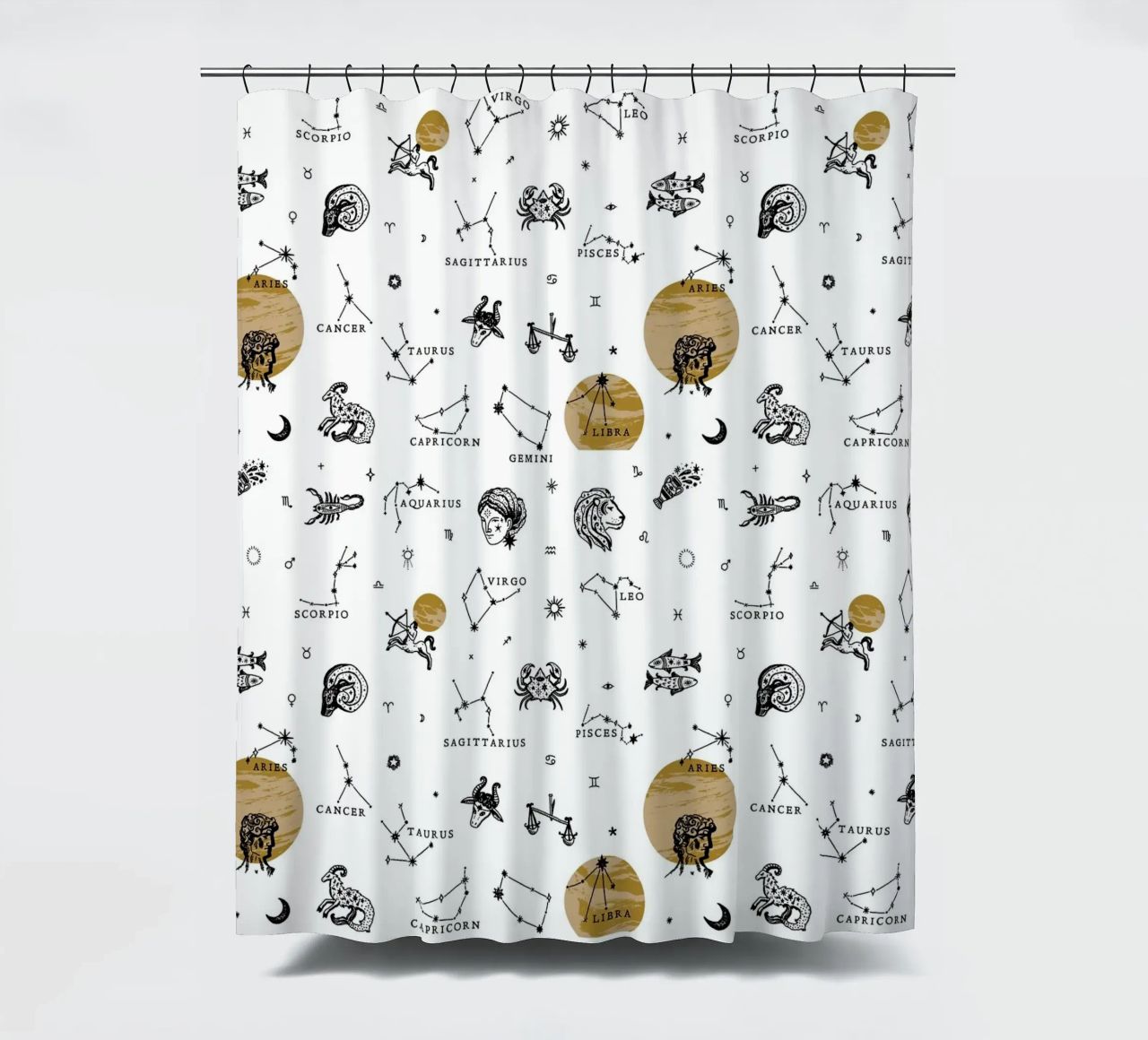 Zodiac Pattern No 02 cortina de baño de treechild
