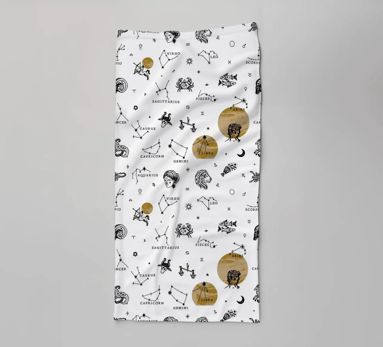 Zodiac Pattern No 02 asciugamano da bagno da treechild