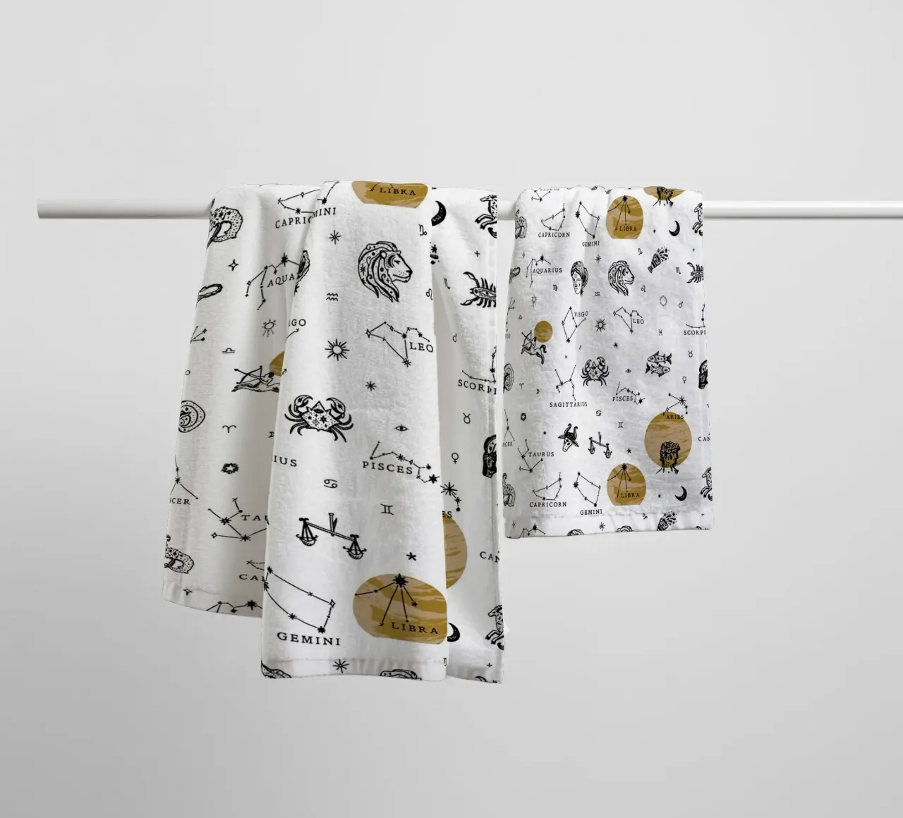 Zodiac Pattern No 02 asciugamano da bagno da treechild