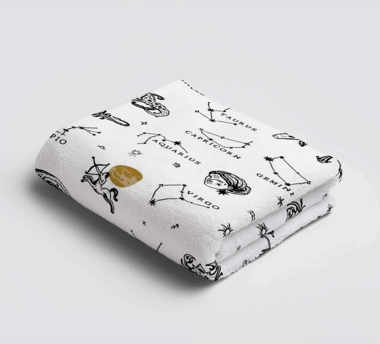 Zodiac Pattern No 02 badhanddoek van treechild
