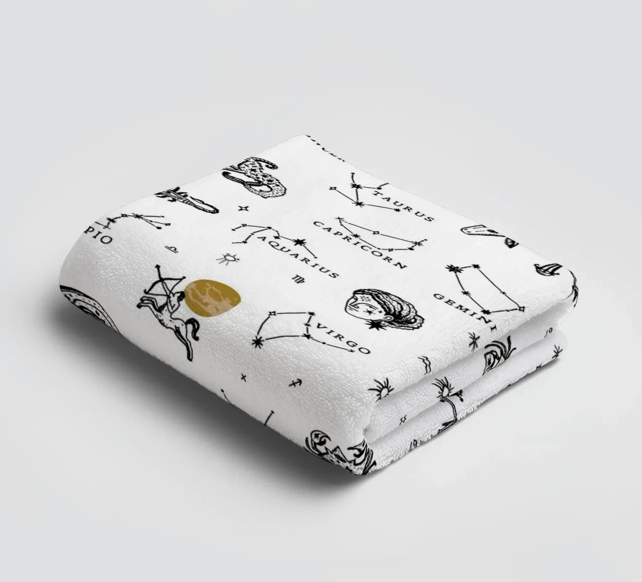 Zodiac Pattern No 02 asciugamano da bagno da treechild