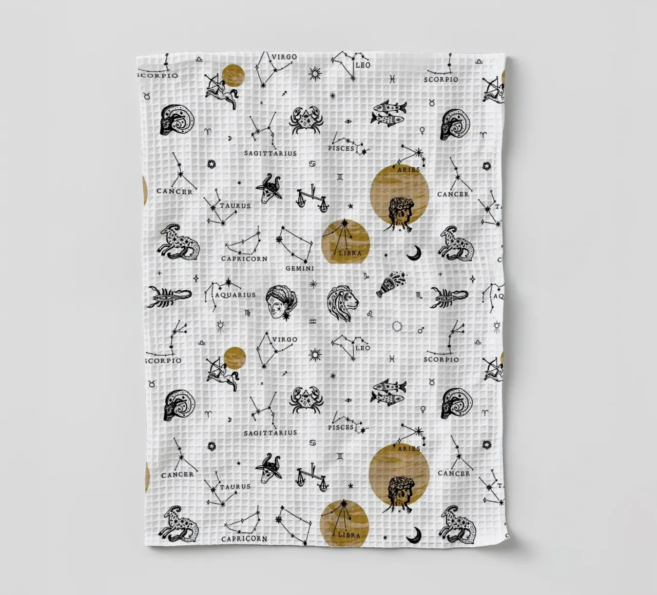 Zodiac Pattern No 02 Geschirrtuch von treechild