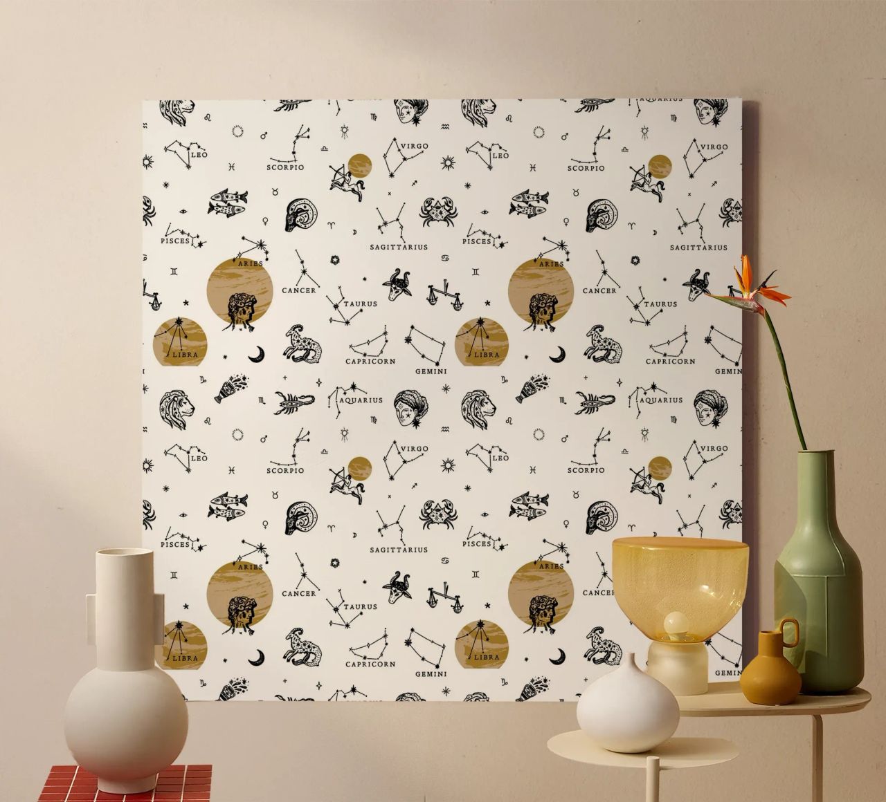Zodiac Pattern No 02 canvas van treechild