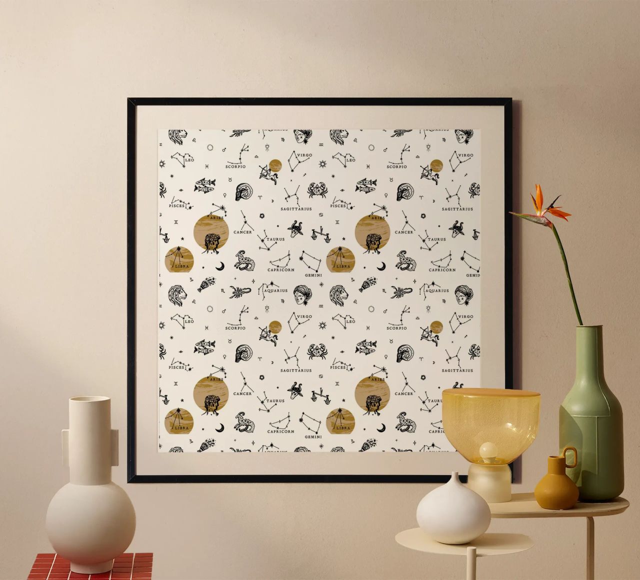 Zodiac Pattern No 02 poster da treechild