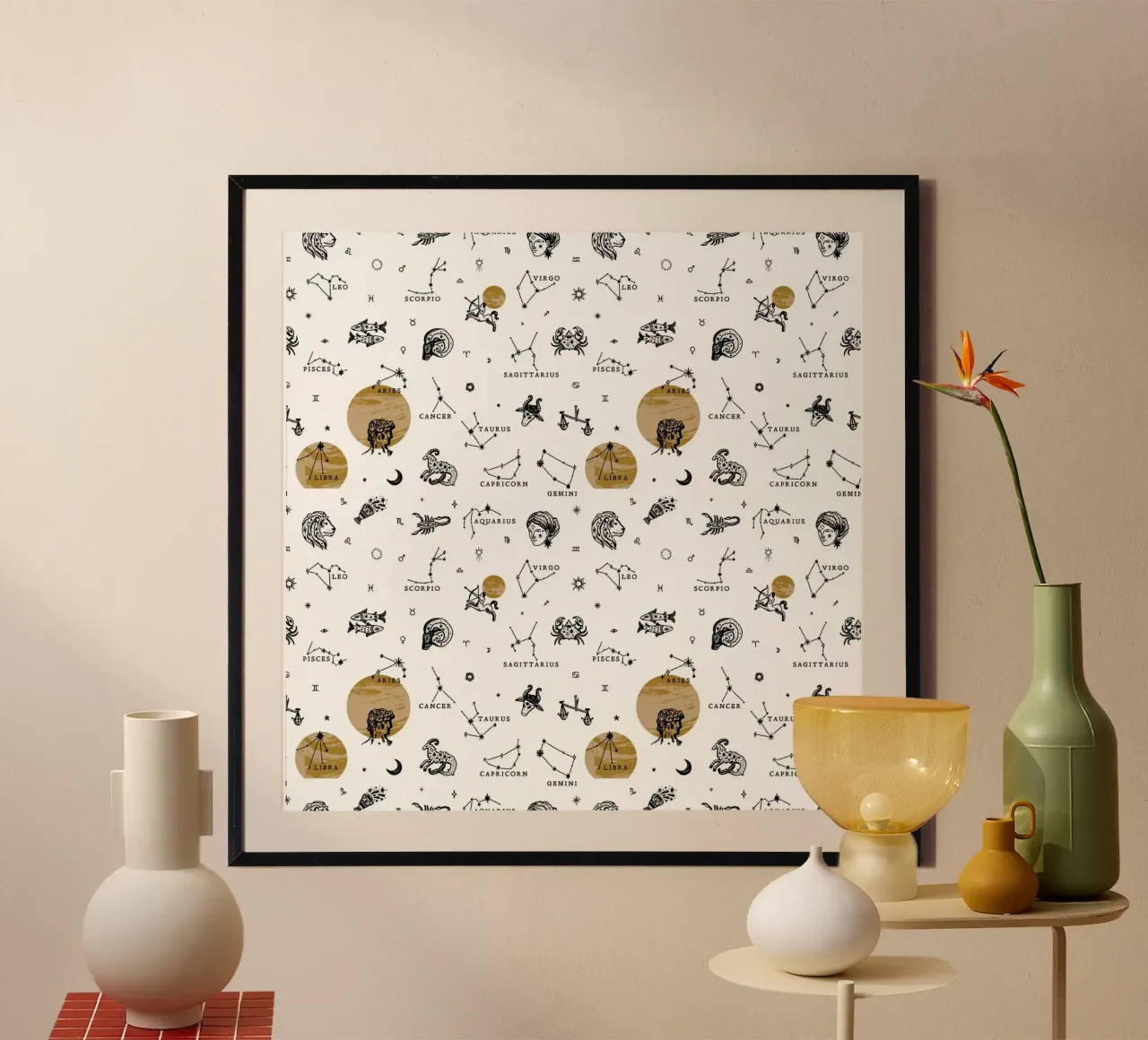 Zodiac Pattern No 02 hahnemühle de treechild