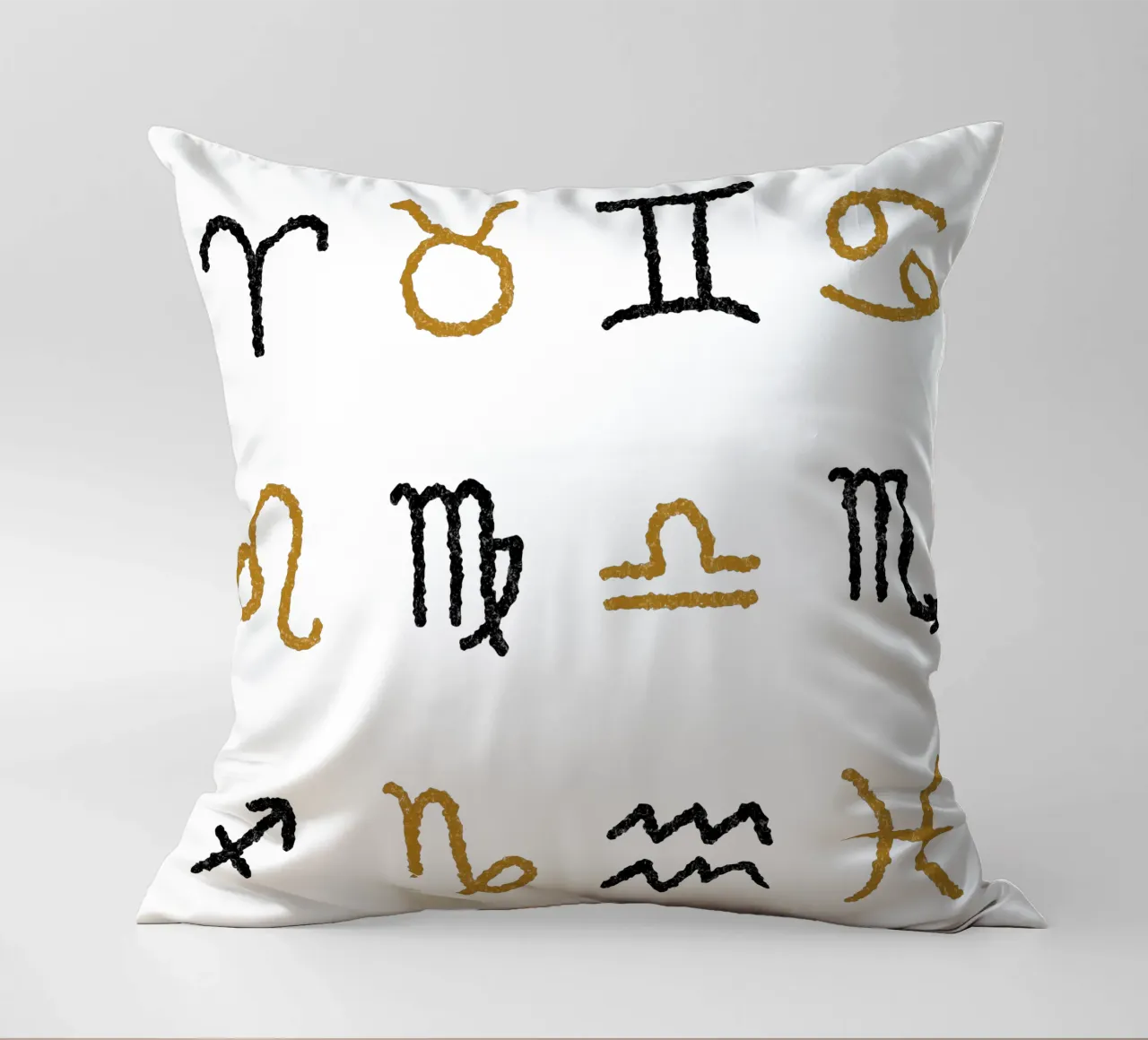Zodiac Signs (Without Background) cuscino da treechild