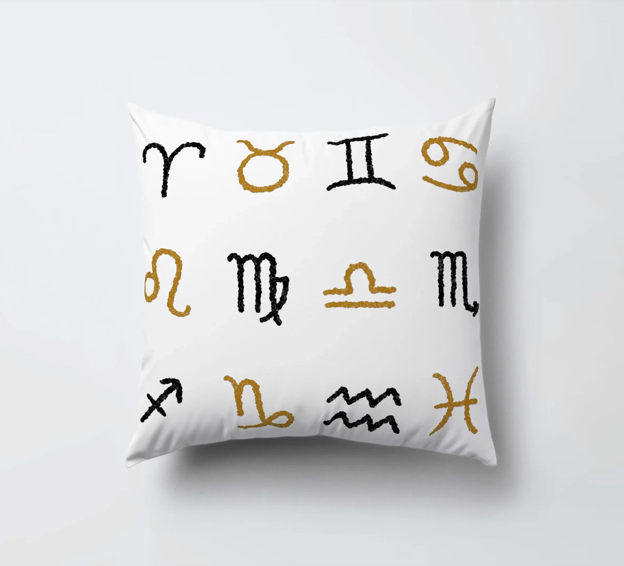 Zodiac Signs (Without Background) cuscino da treechild