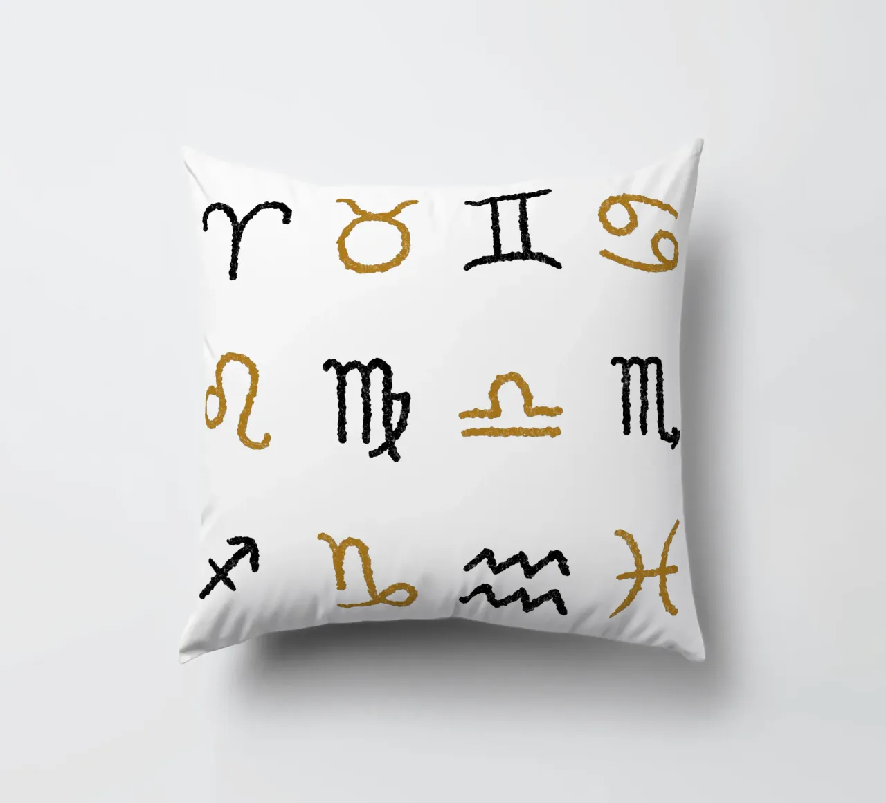 Zodiac Signs (Without Background) cuscino da treechild