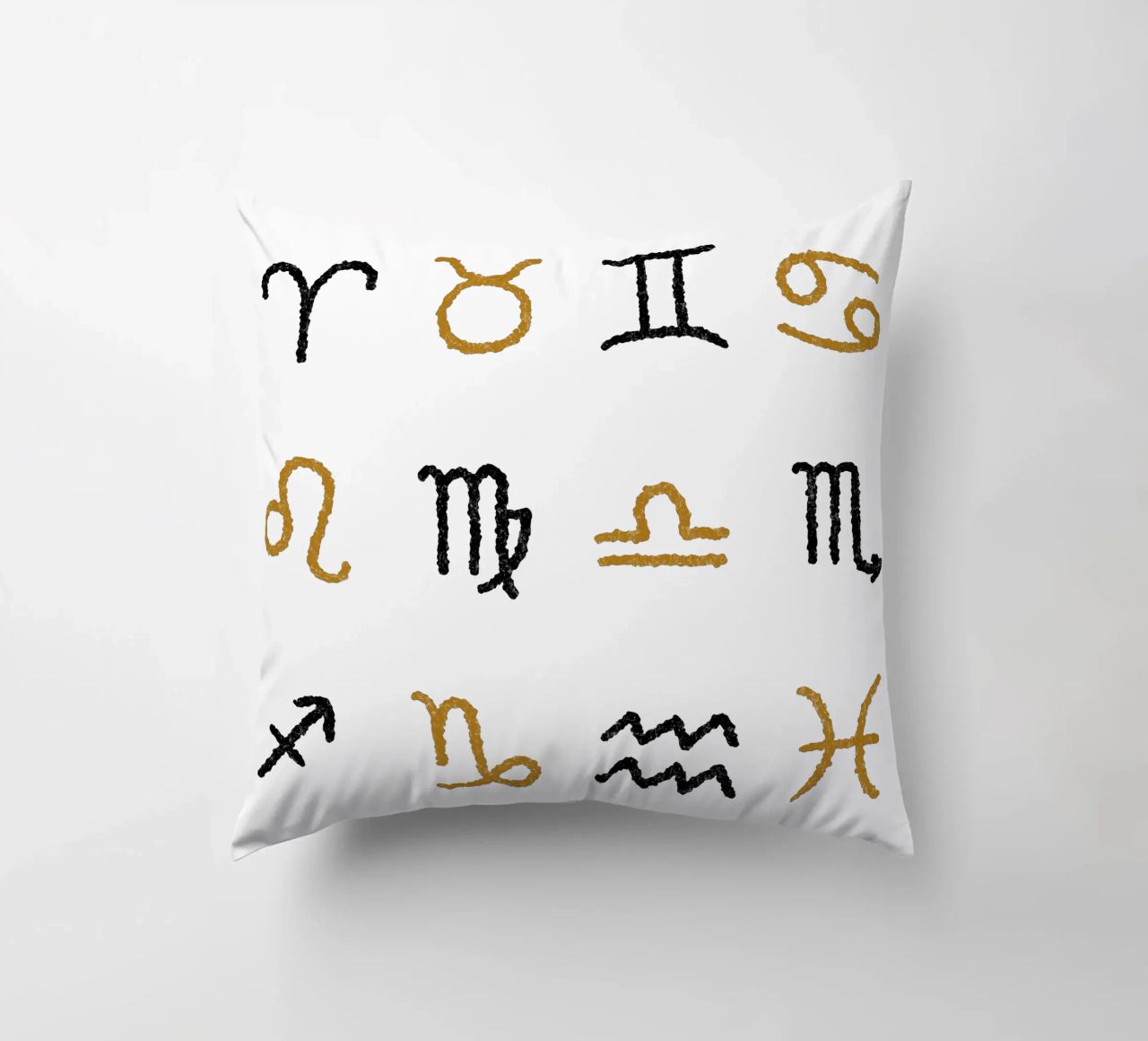 Zodiac Signs (Without Background) cuscino da treechild