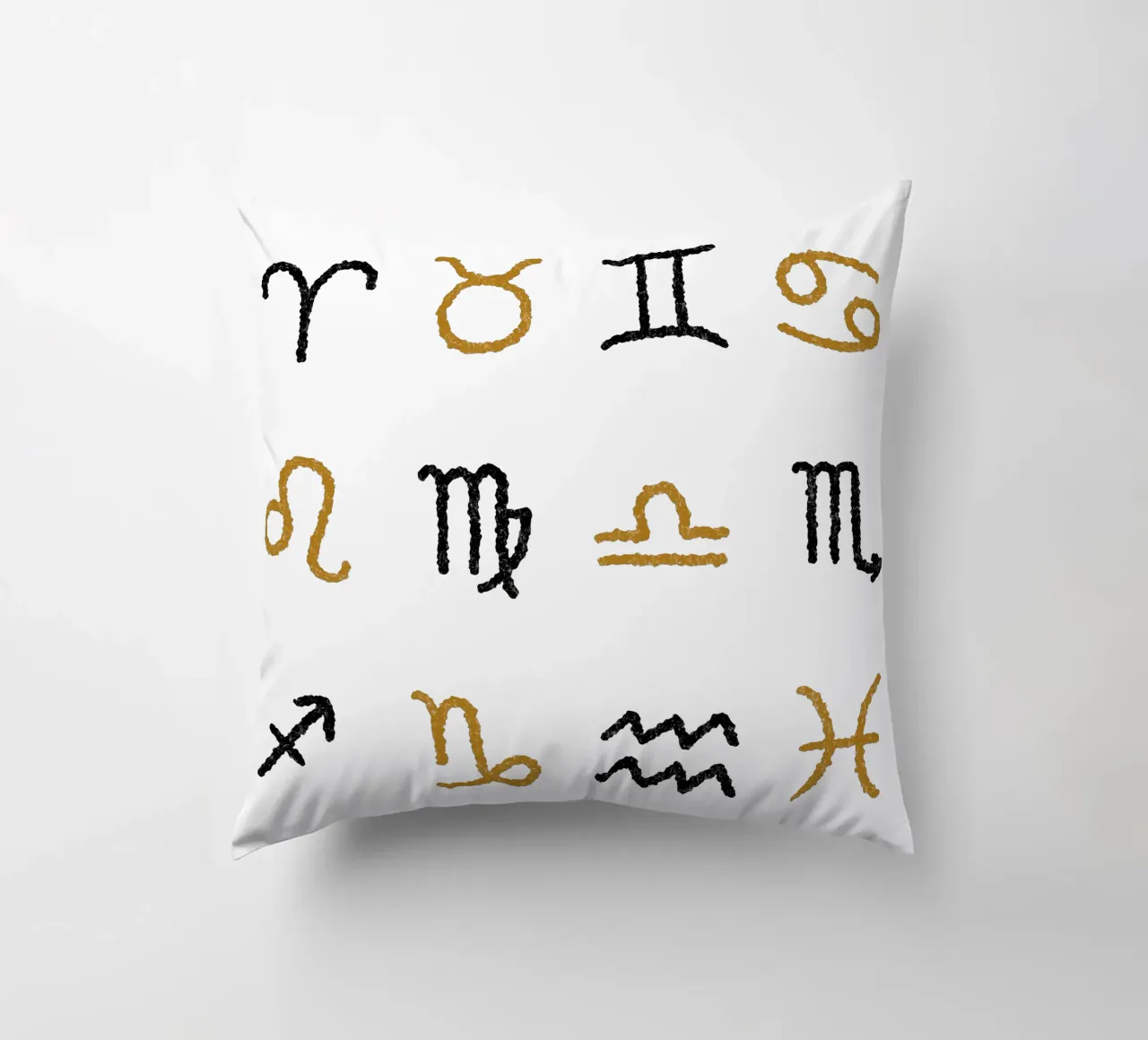 Zodiac Signs (Without Background) cuscino da treechild
