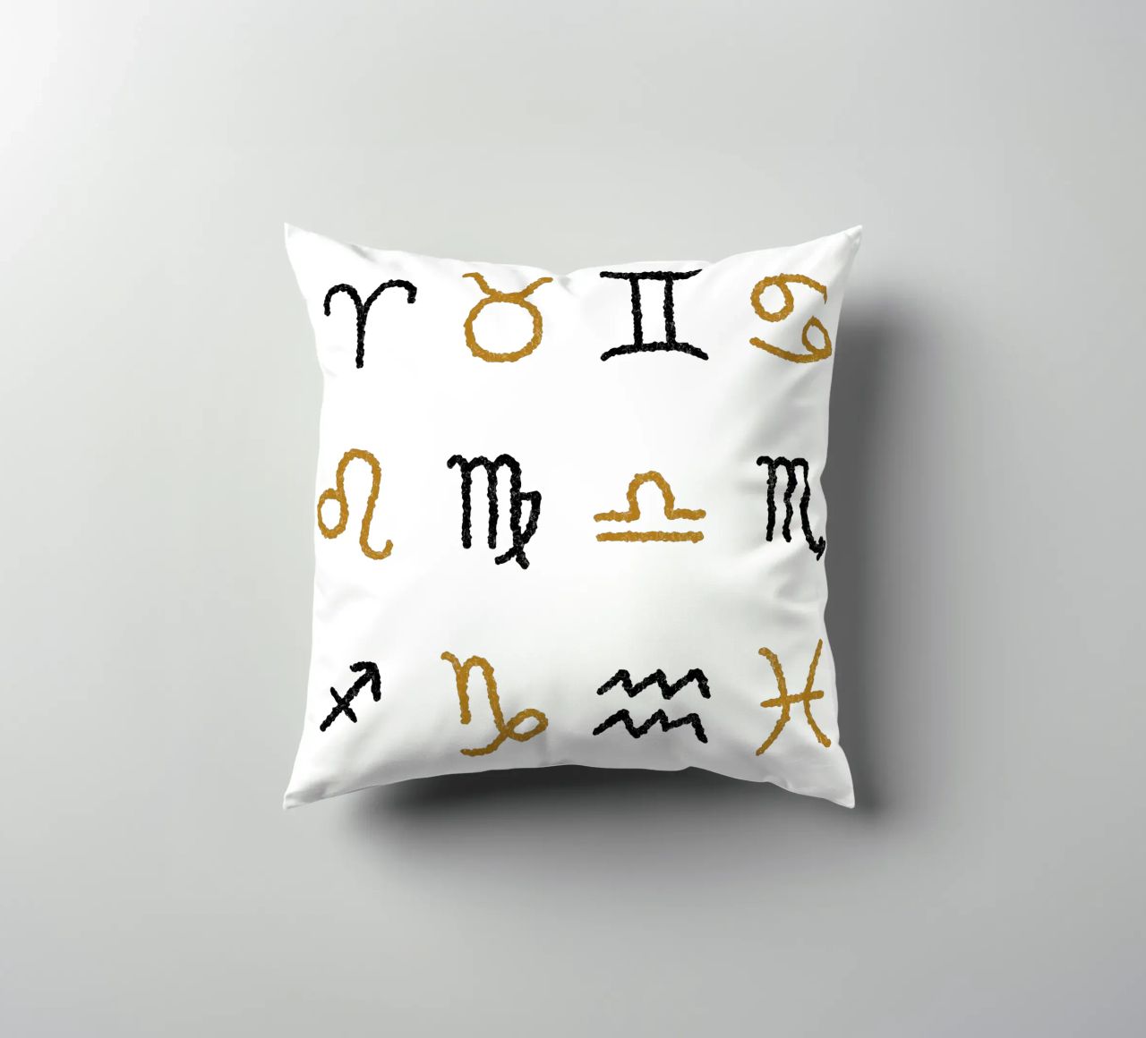 Zodiac Signs (Without Background) cuscino da treechild