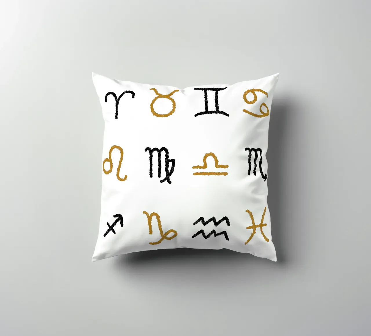 Zodiac Signs (Without Background) cuscino da treechild
