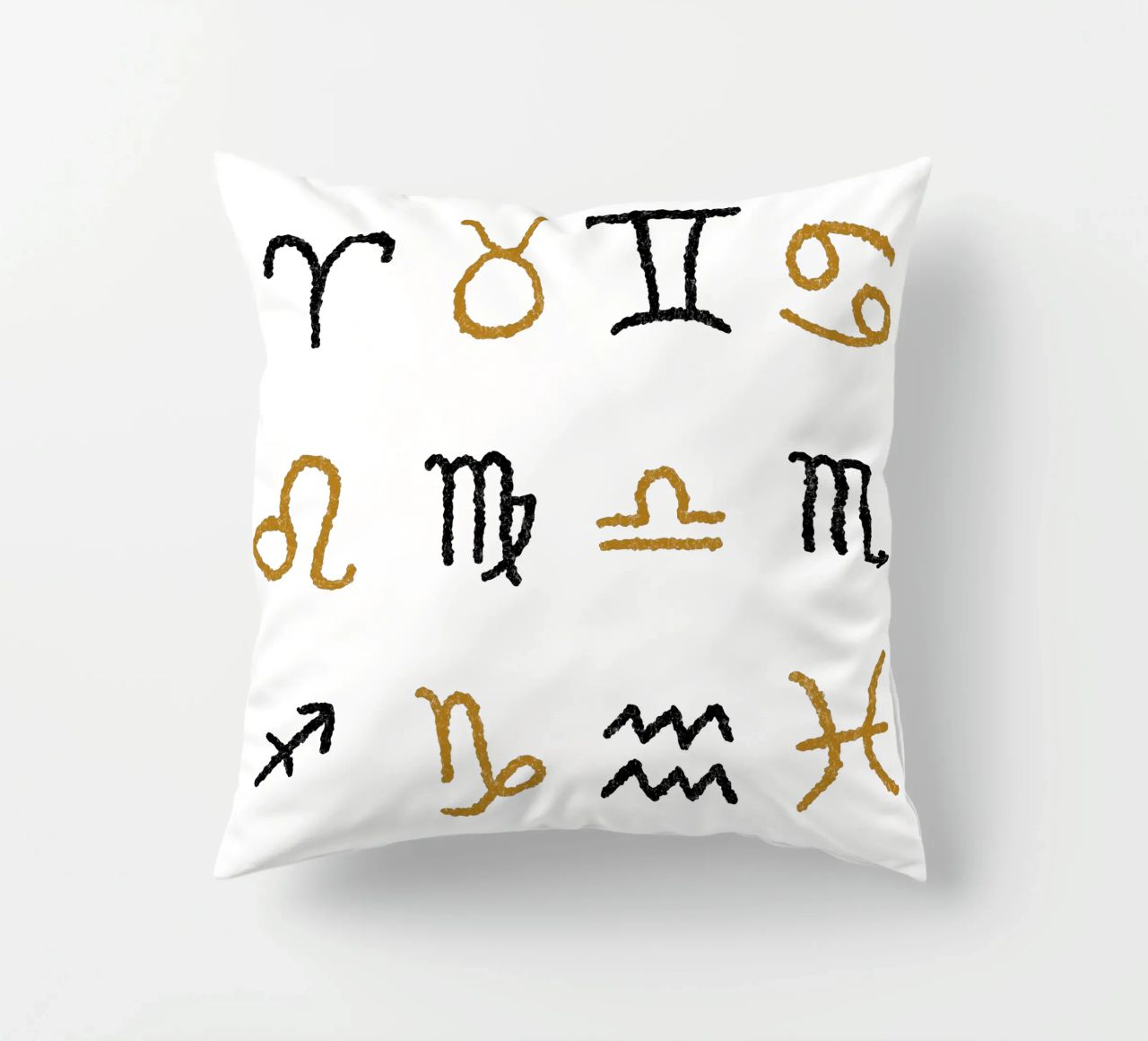 Zodiac Signs (Without Background) cuscino da treechild