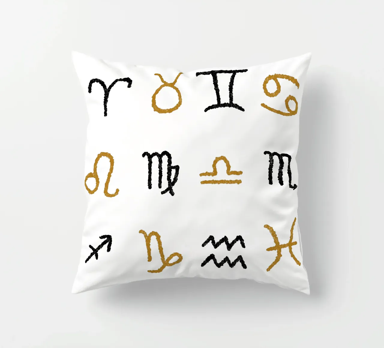 Zodiac Signs (Without Background) cuscino da treechild