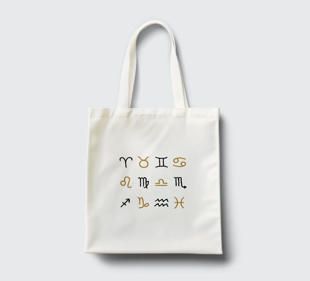 Zodiac Signs (Without Background) borsa in juta da treechild