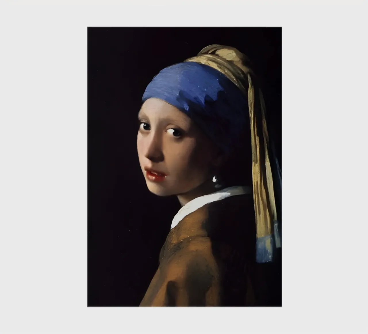 The Girl With The Pearl Earring notebook by Low poly art