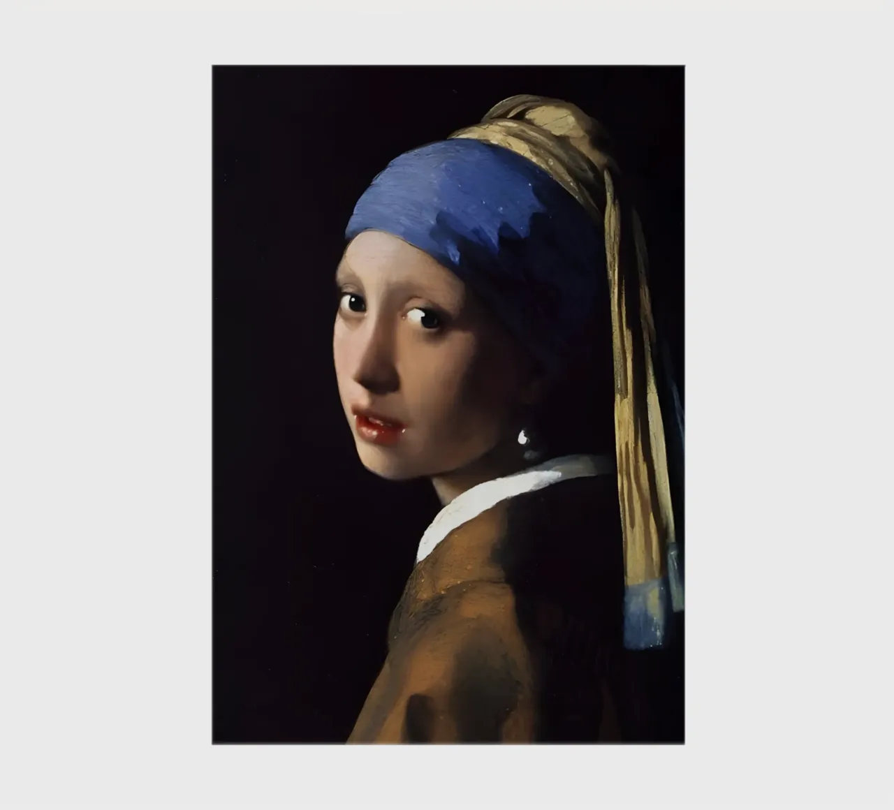 The Girl With The Pearl Earring notebook by Low poly art