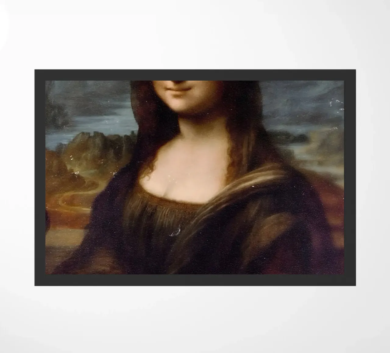 Monalisa doormat by Low poly art