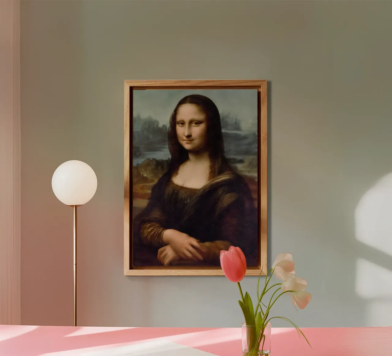 Monalisa alluminio dibond da Low poly art