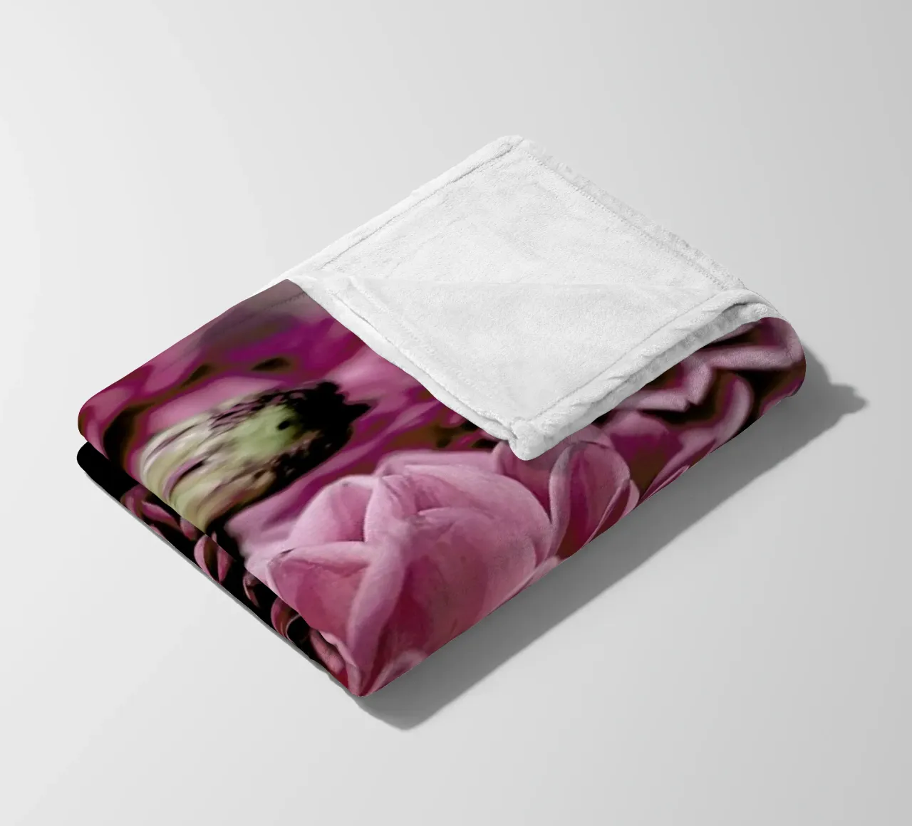 Pink Cushion fleece blanket by Shot By Clint