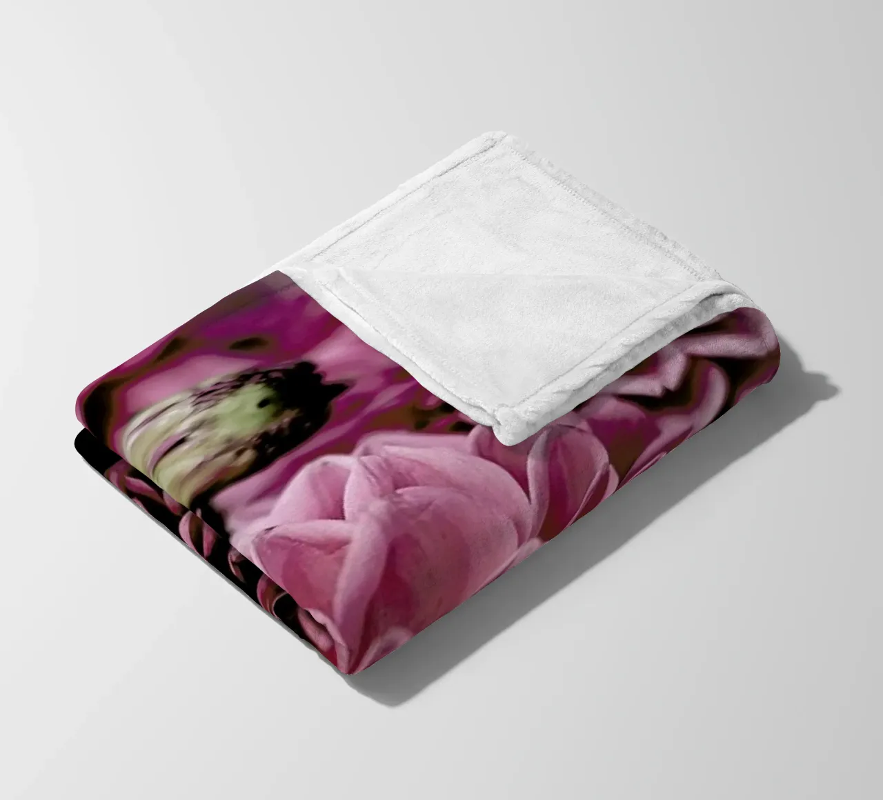 Pink Cushion fleece blanket by Shot By Clint