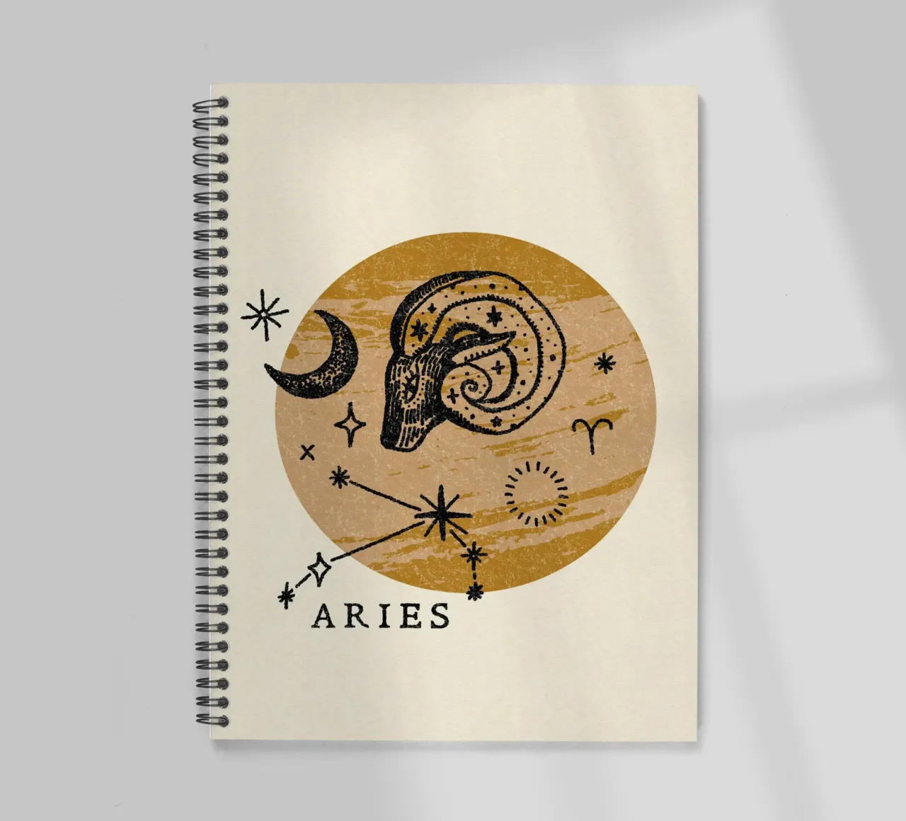 Aries Zodiac spiral notebook by treechild