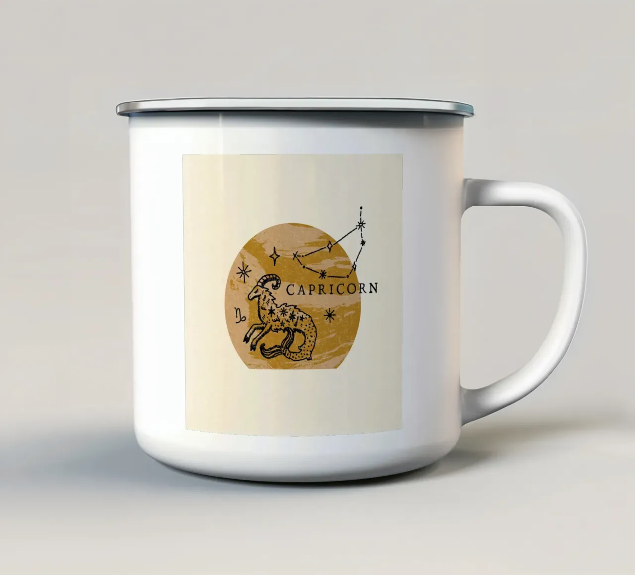 Capricorn Zodiac tazza in smalto da treechild