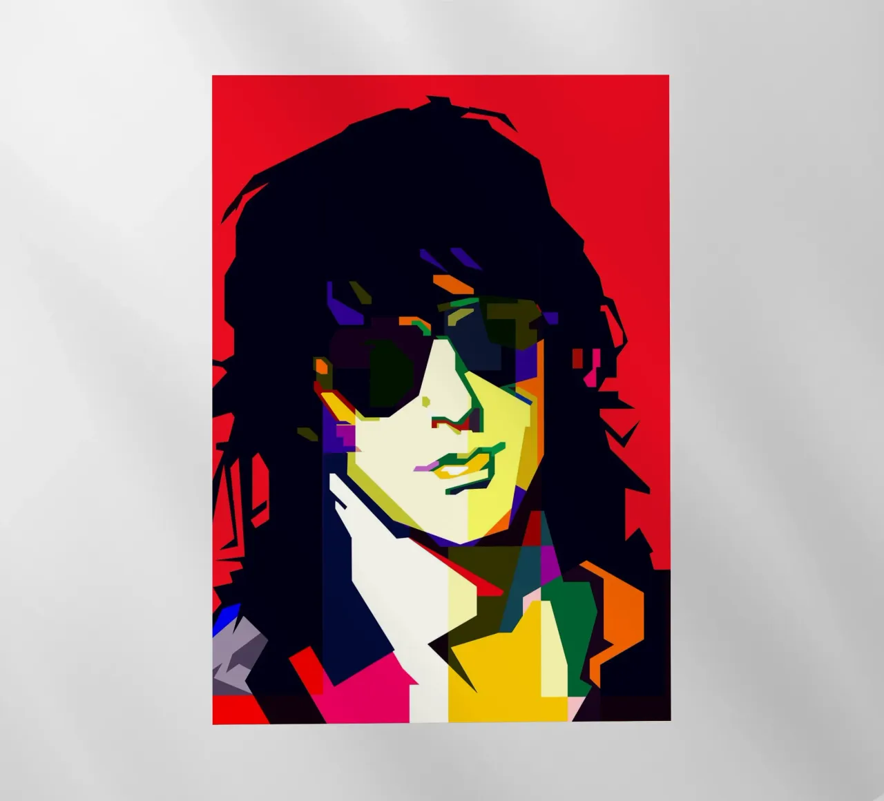 Izzy Stradlin chitarrista hard rock WPAP Trending Now pellicola backlit da Artkreator