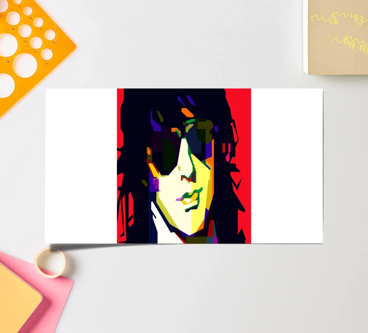 Izzy Stradlin Hard Rock Guitarist WPAP Trending Now sticker sheet by Artkreator