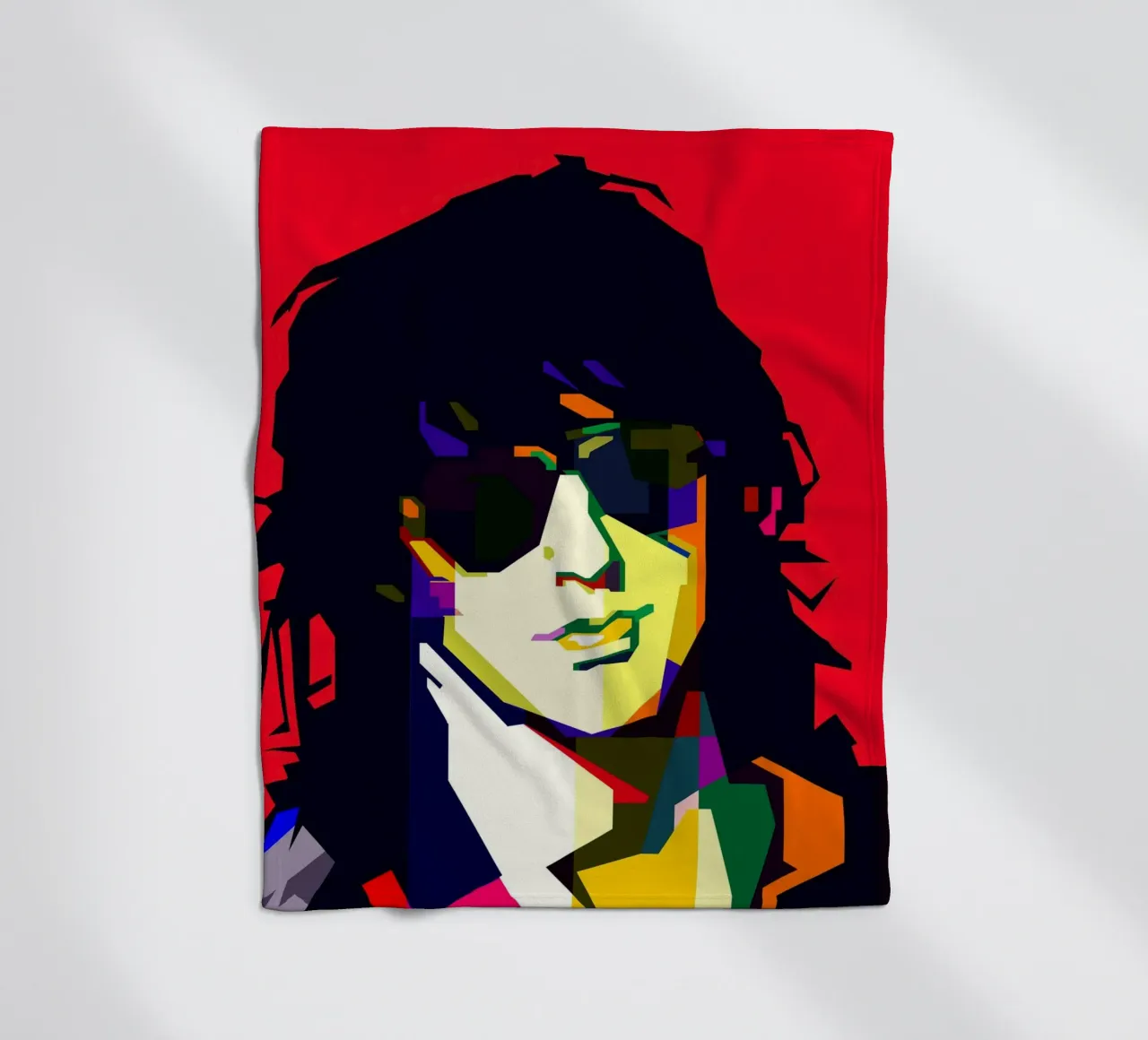 Izzy Stradlin Hard Rock Guitarist WPAP Trending Now fleece blanket by Artkreator