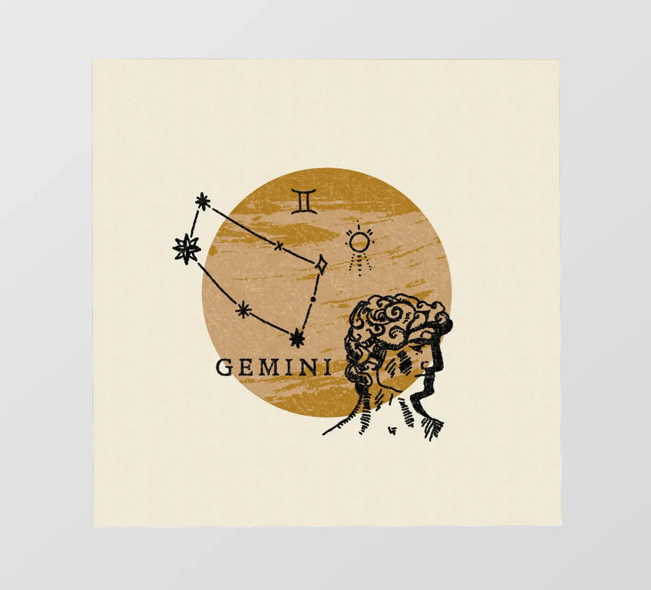 Gemini Zodiac telo in pvc da treechild