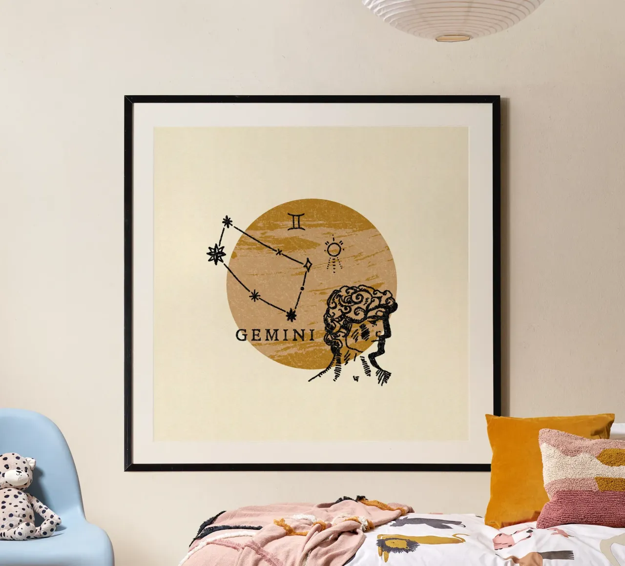 Gemini Zodiac carta hahnemühle da treechild