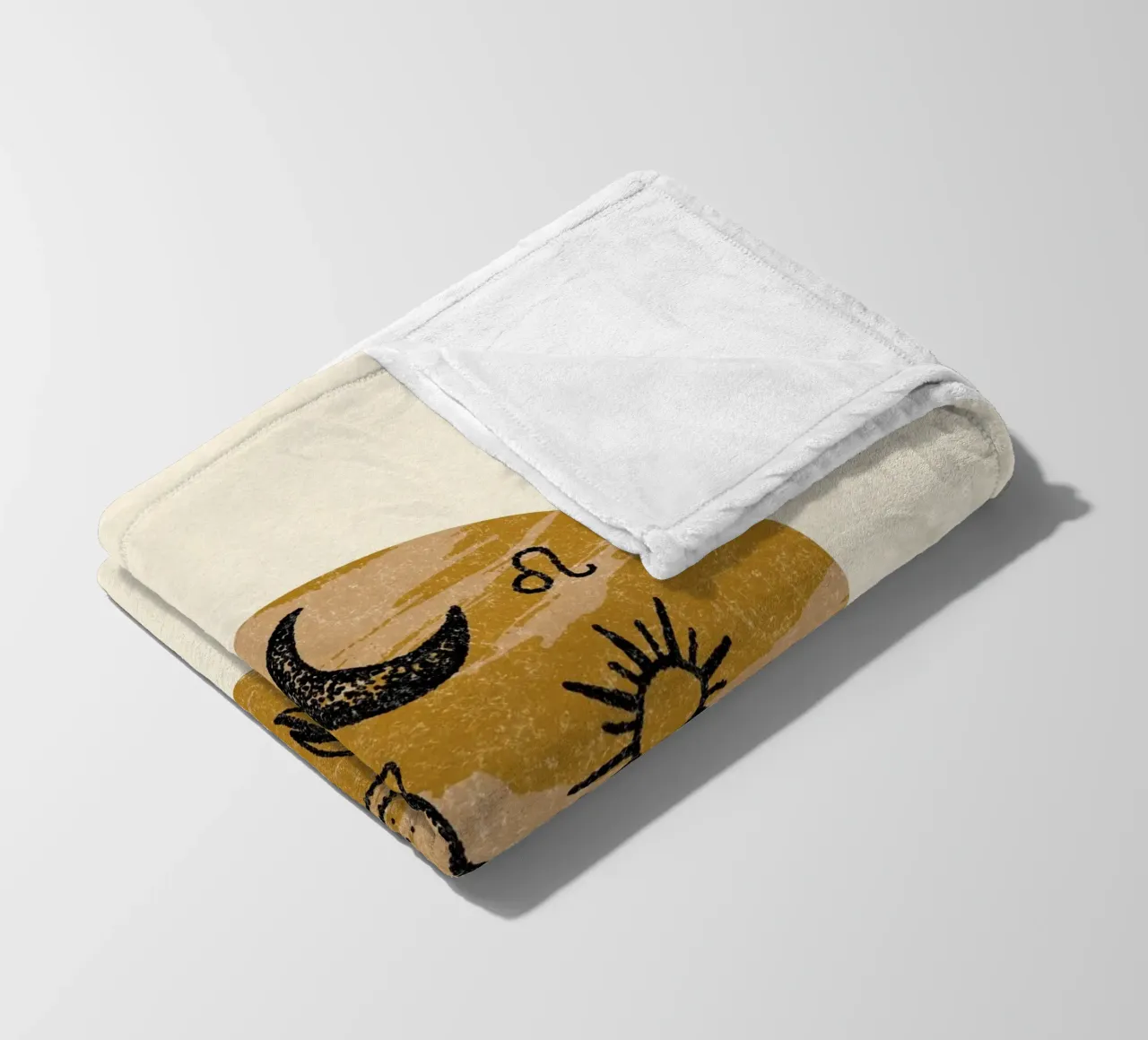 Leo Zodiac fleece blanket by treechild