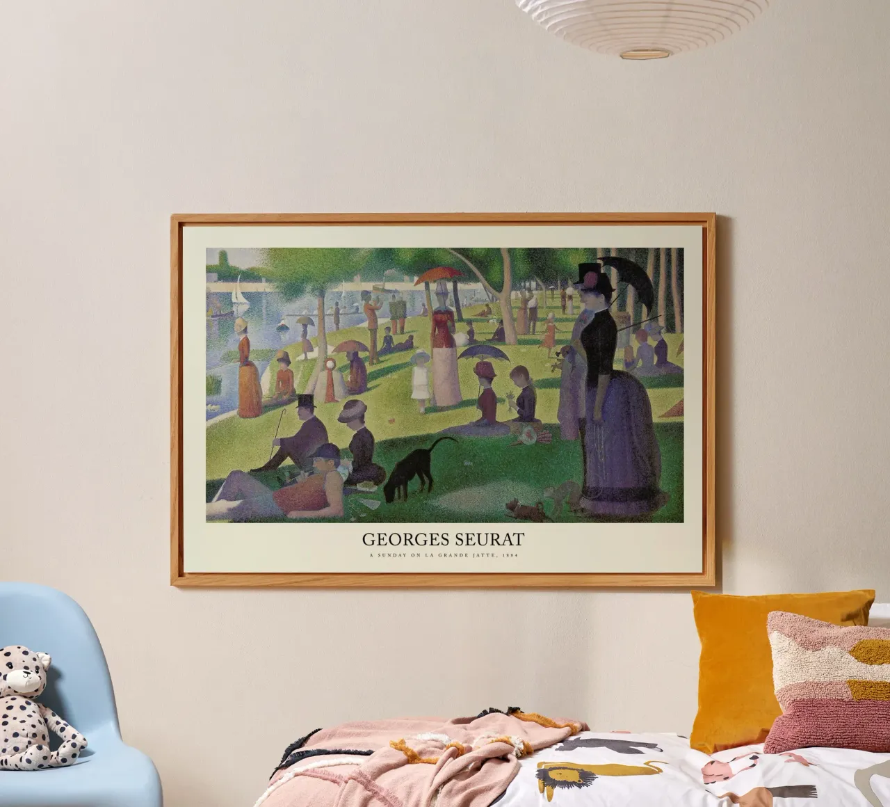 Seurat - A Sunday on La Grande Jatte alluminio dibond da Vintage by JUNIQE