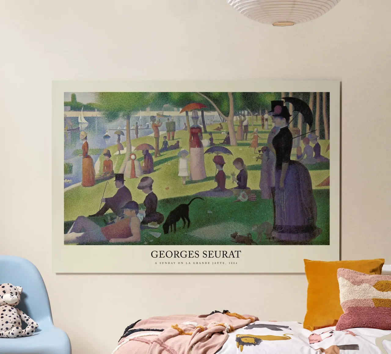 Seurat - A Sunday on La Grande Jatte carta hahnemühle da Vintage by JUNIQE