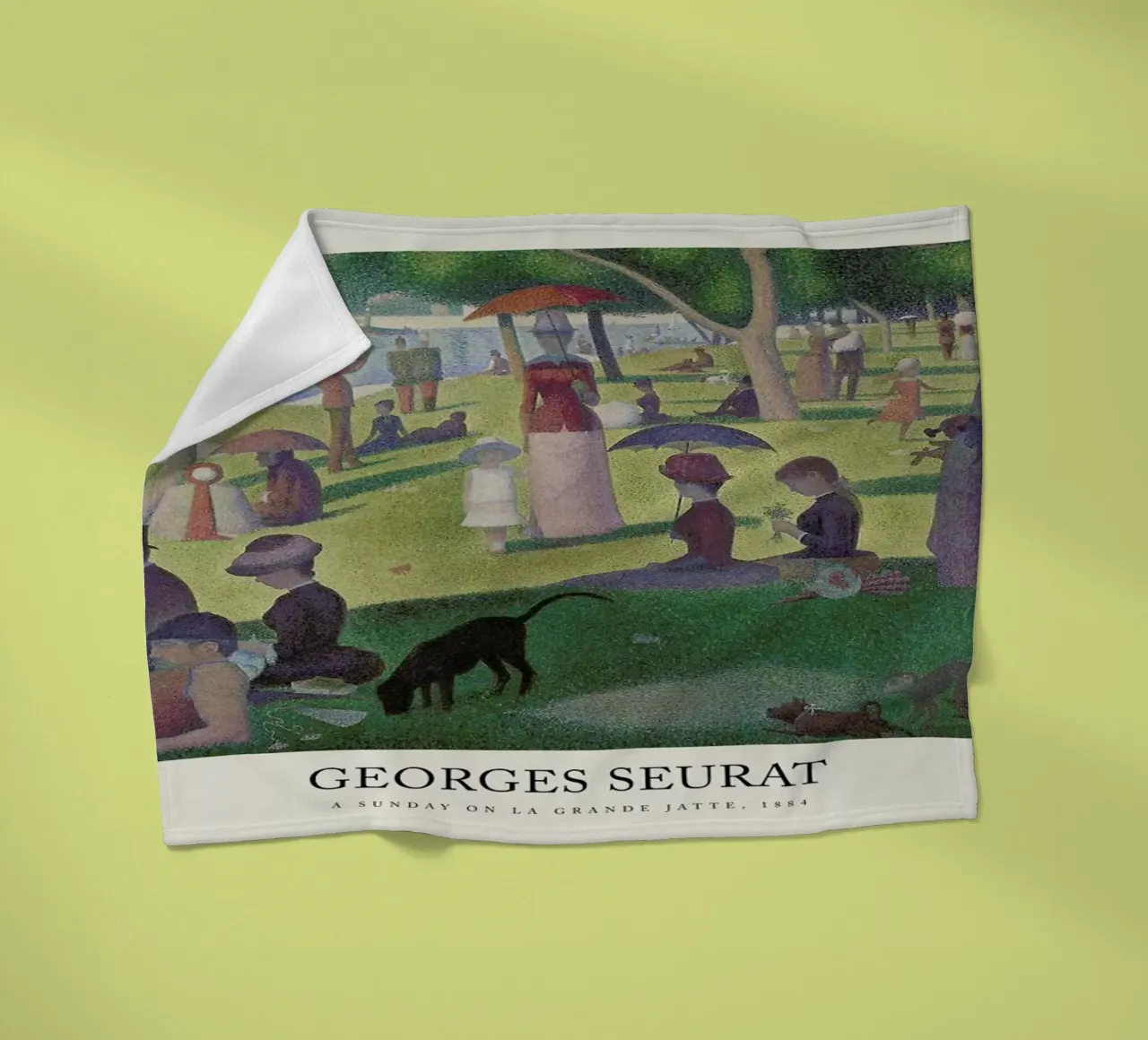 Seurat - A Sunday on La Grande Jatte coperta in pile da Vintage by JUNIQE