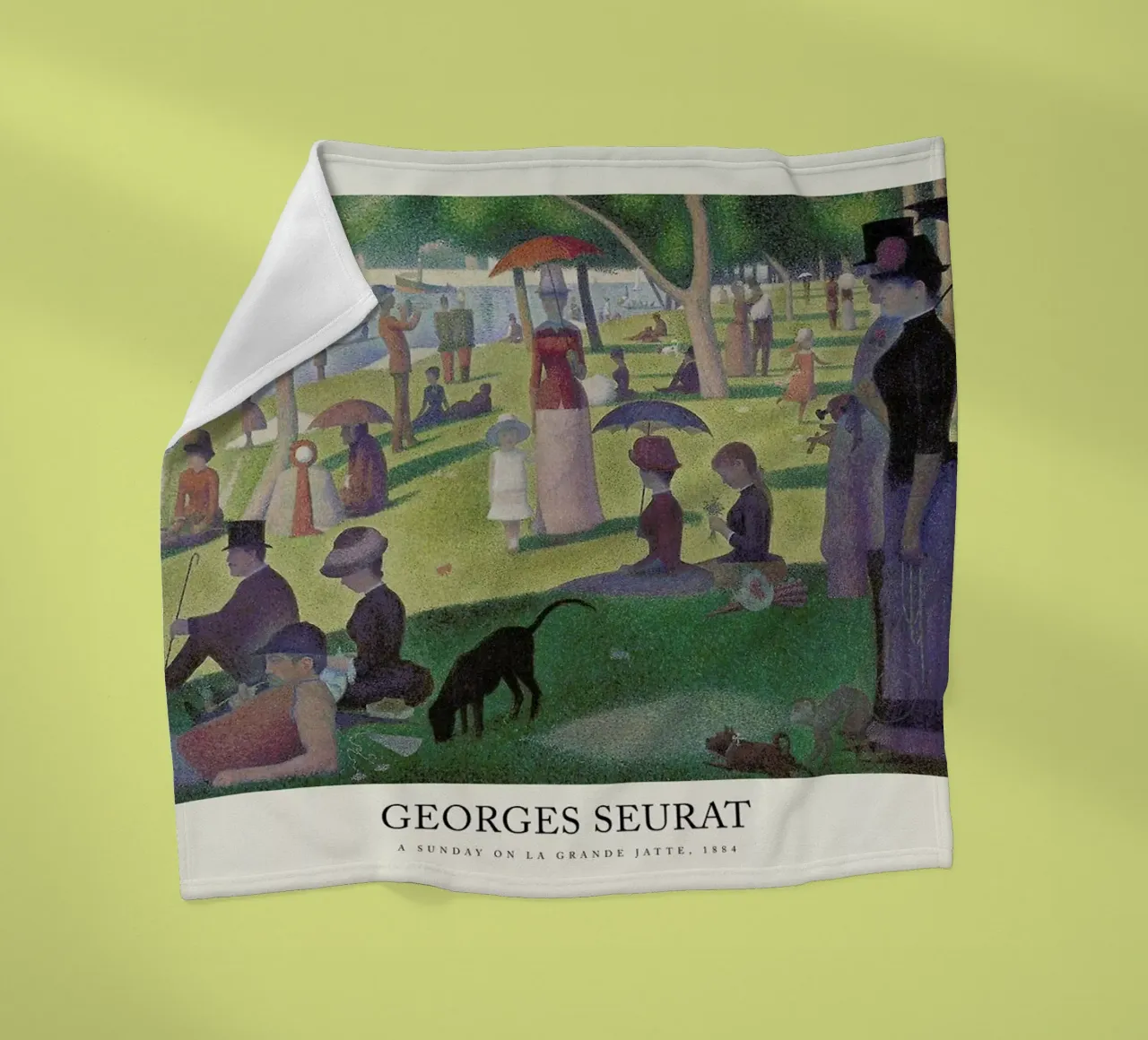 Seurat - A Sunday on La Grande Jatte coperta in pile da Vintage by JUNIQE