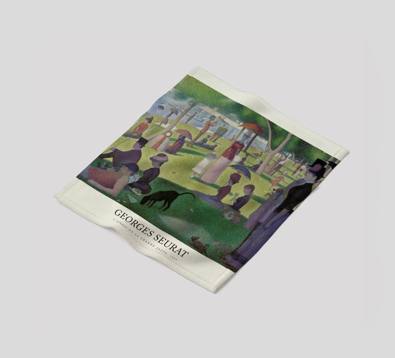 Seurat - A Sunday on La Grande Jatte coperta in pile da Vintage by JUNIQE