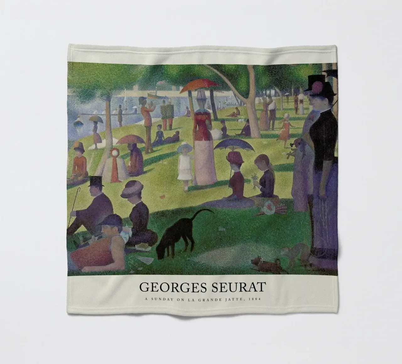 Seurat - A Sunday on La Grande Jatte coperta in pile da Vintage by JUNIQE
