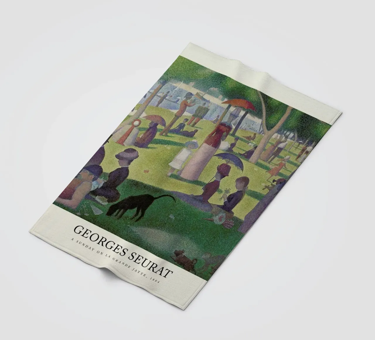 Seurat - A Sunday on La Grande Jatte coperta in pile da Vintage by JUNIQE