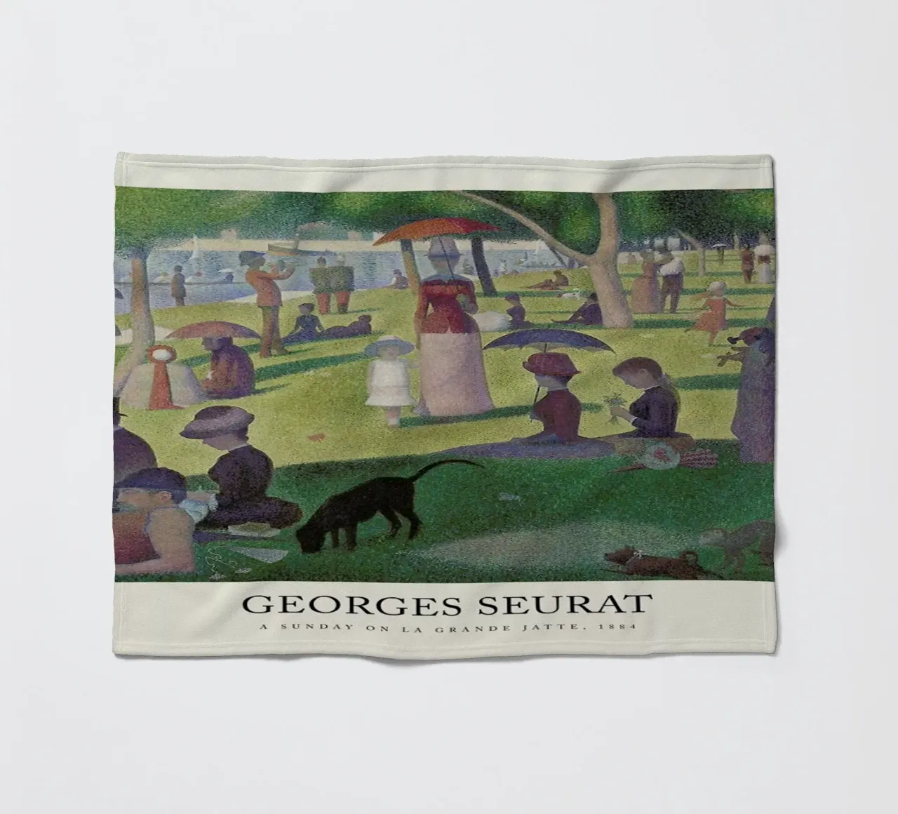 Seurat - A Sunday on La Grande Jatte coperta in pile da Vintage by JUNIQE