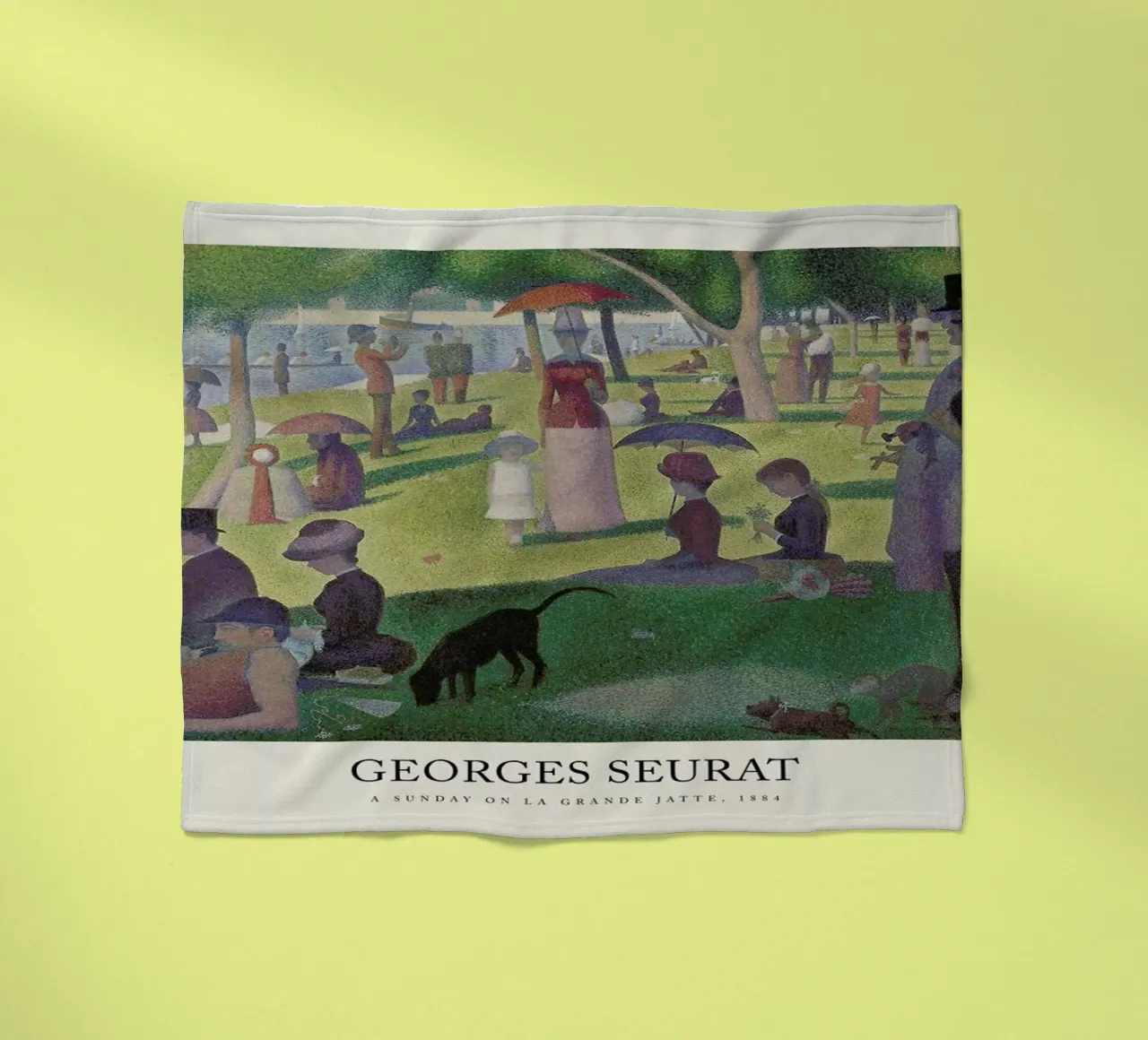 Seurat - A Sunday on La Grande Jatte coperta in pile da Vintage by JUNIQE
