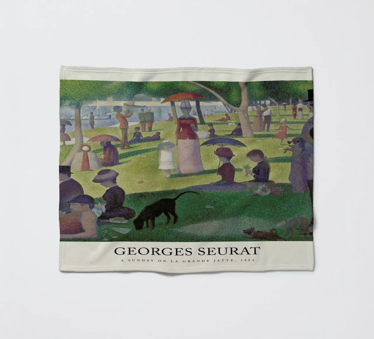 Seurat - A Sunday on La Grande Jatte coperta in pile da Vintage by JUNIQE