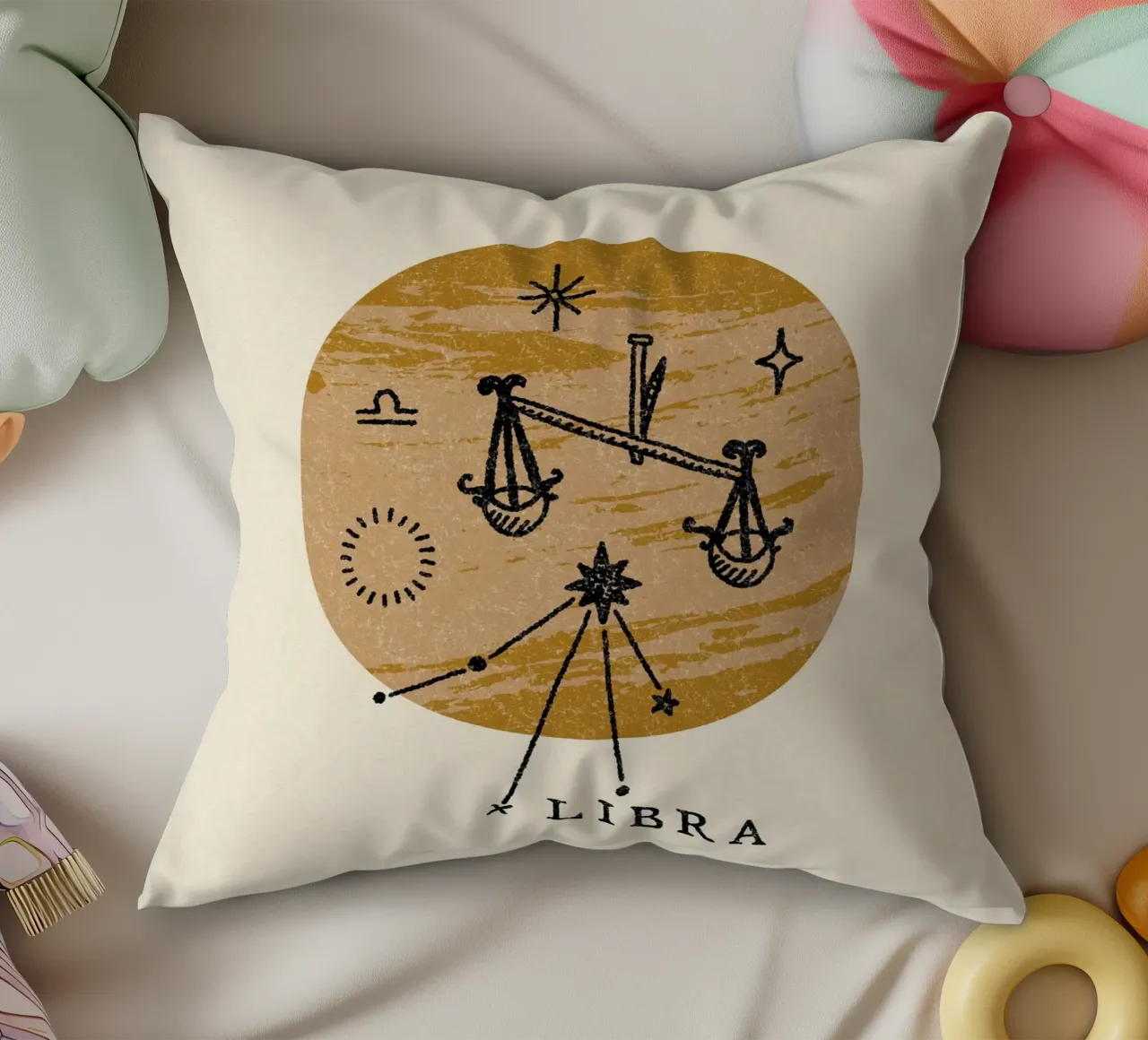 Libra Zodiac cuscino da treechild
