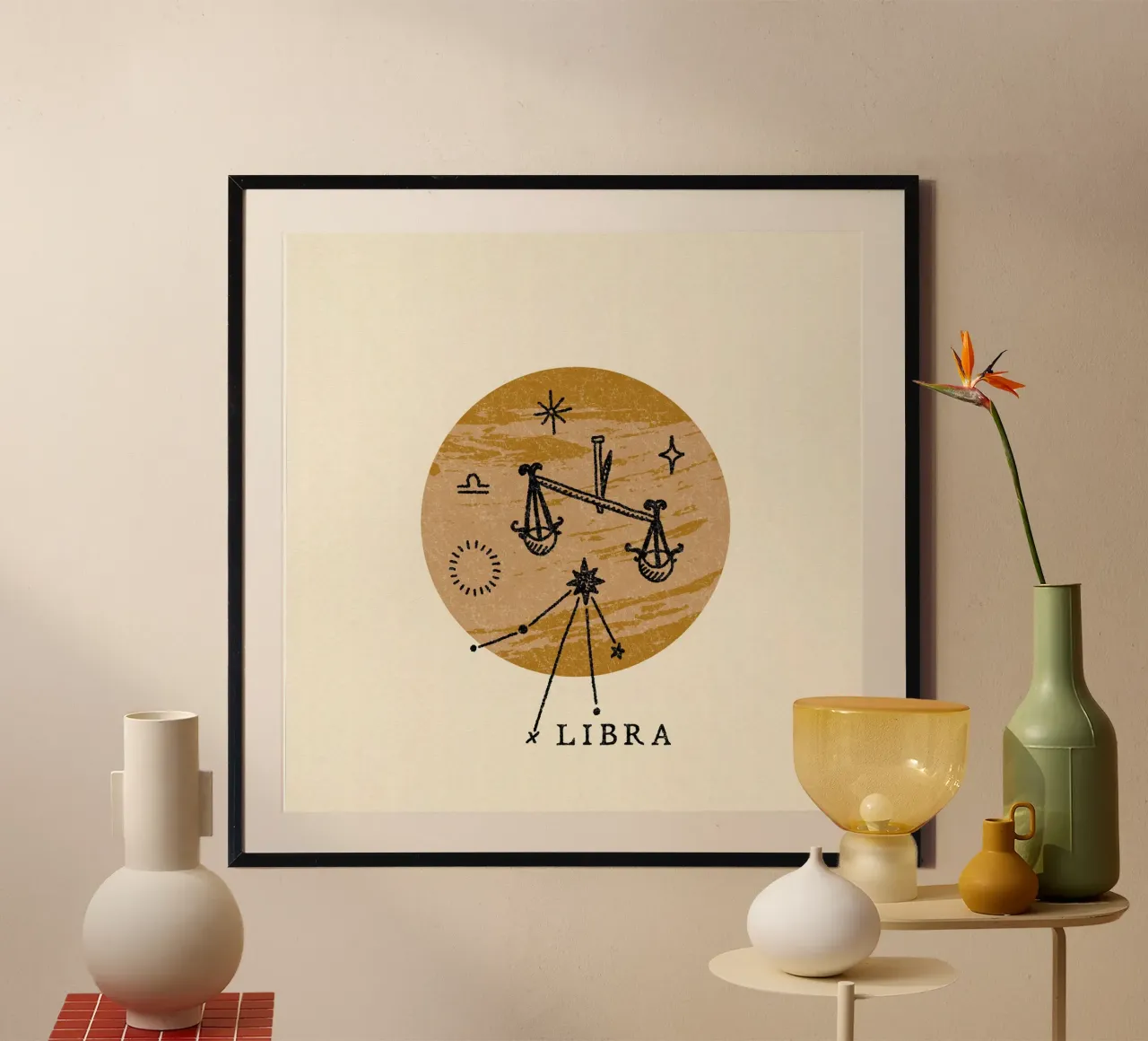 Libra Zodiac carta hahnemühle da treechild