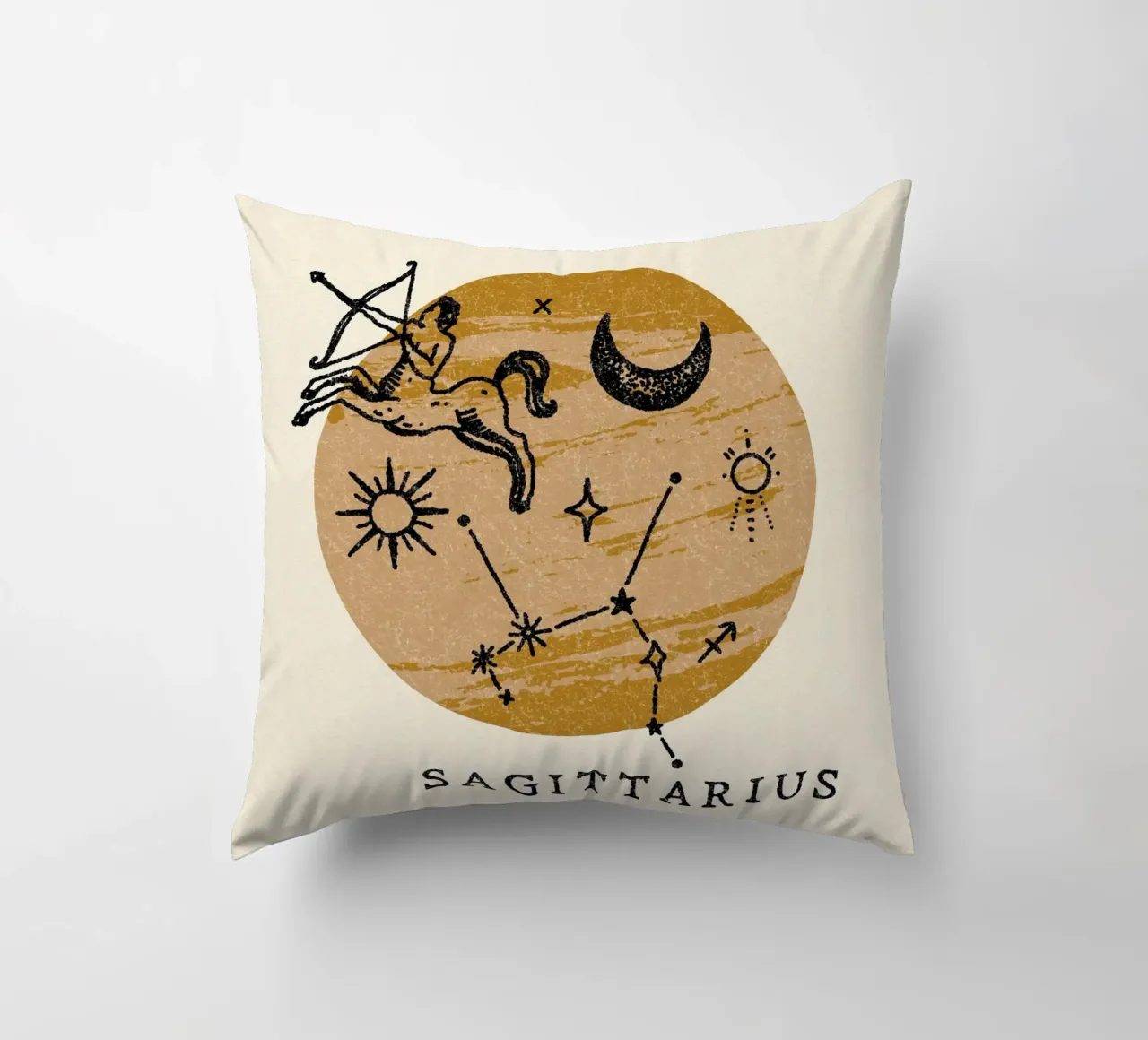 Sagittarius Zodiac cuscino da treechild