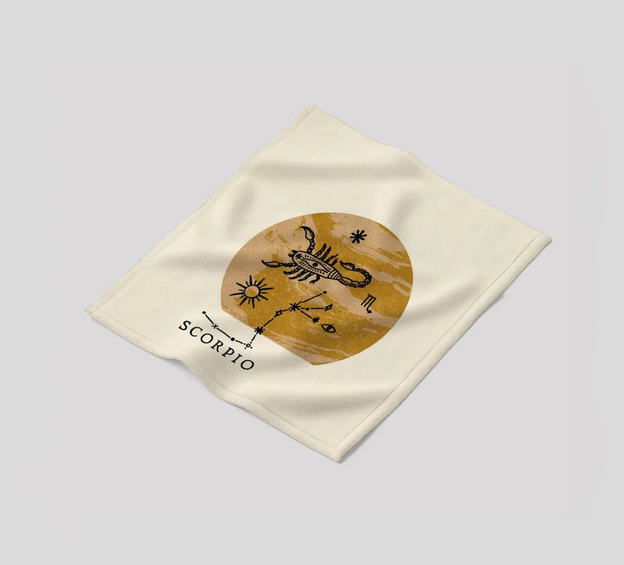 Scorpio Zodiac coperta in pile da treechild