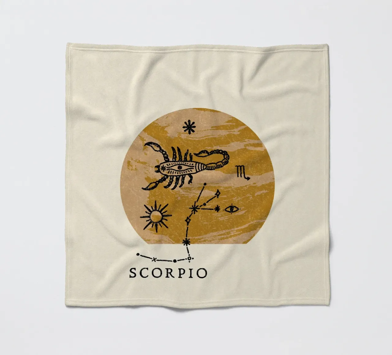 Scorpio Zodiac coperta in pile da treechild